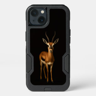 Black 4 Luxe  iPhone 13 Case, Elegant Gazelle