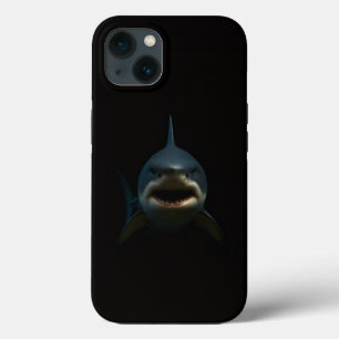 Black 4 Luxe iPhone 13 Case, Great White Shark iPhone 13 Case