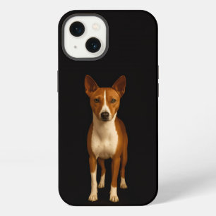 Black 4 Luxe iPhone 13, Classy Basenji Dog 13 Case