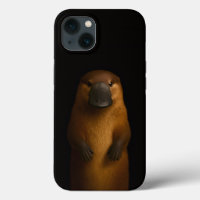 Black 4 Luxe iPhone 13, Elegant Platypus