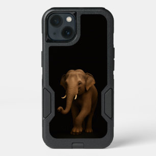 Black 4 Luxe  iPhone 13 , Gentle Indian Elephant