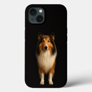 Black 4 Luxe iPhone 13, Loyal Collie iPhone 13 Case