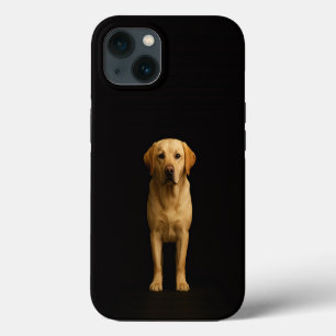 Black 4 Luxe iPhone 13, Minimalist Labrador 13 Case