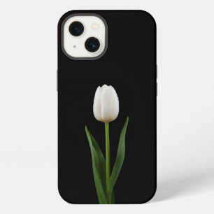 Black 4 Luxe iPhone 13, Pearl White Tulip 13 Case