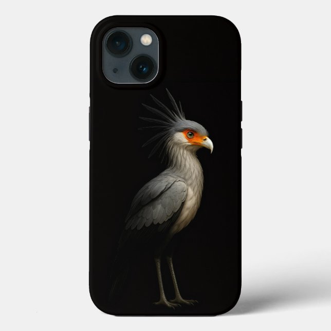Black 4 Luxe iPhone 13, Secretary Bird Case-Mate iPhone Case (Back)