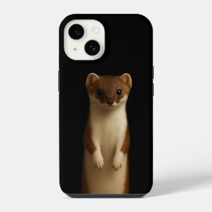 Black 4 Luxe iPhone 14 Case, Elegant Weasel Case