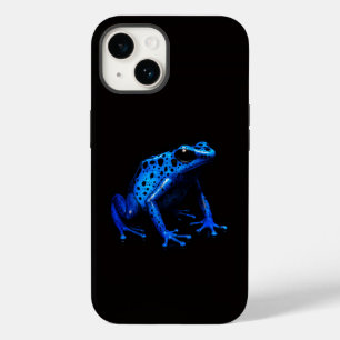 Black 4 Luxe iPhone 14 Case-Mate, Blue Frog Case-Mate iPhone 14 Case