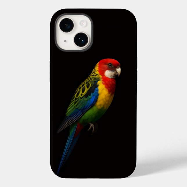 Black 4 Luxe iPhone 14 Case-Mate, Eastern Rosella Case-Mate iPhone Case (Back)
