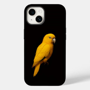 Black 4 Luxe iPhone 14 Case-Mate, Golden Parakeet Case-Mate iPhone 14 Case