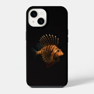 Black 4 Luxe iPhone 14 Case, Red Lionfish Case