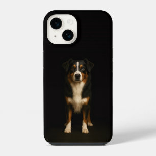 Black 4 Luxe iPhone 14 Mate, Aussie Shepherd Case