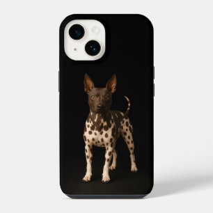 Black 4 Luxe iPhone 14 Mate, Hairless Terrier Case
