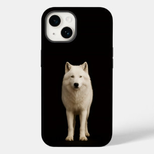 Black 4 Luxe iPhone 14 Mate, Ivory Arctic Wolf Case-Mate iPhone 14 Case