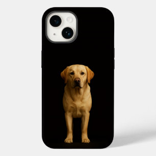 Black 4 Luxe iPhone 14 Mate, Minimalist Labrador Case-Mate iPhone 14 Case