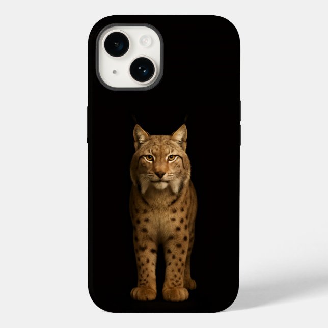 Black 4 Luxe iPhone 14 Mate, Silent Lynx Case-Mate iPhone Case (Back)
