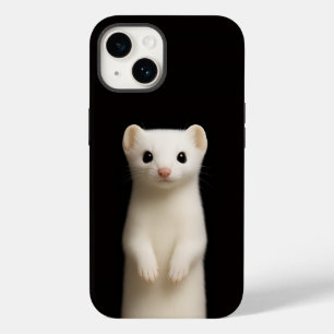 Black 4 Luxe iPhone 14 Mate, Stylish Ermine Case-Mate iPhone 14 Case