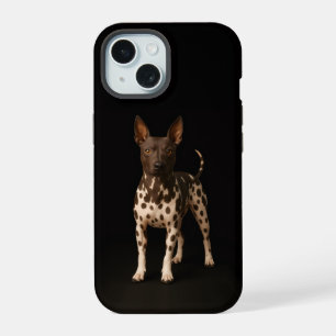 Black 4 Luxe iPhone 15 Case, Hairless Terrier Dog Case