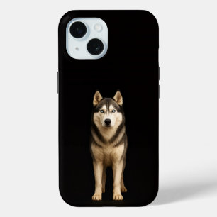 Black 4 Luxe iPhone 15 Case, Icy Elite Husky Case