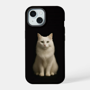 Black 4 Luxe iPhone 15 Case-Mate, Angora Cat Case