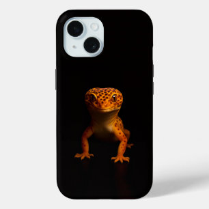 Black 4 Luxe iPhone 15 Mate, Leopard Gecko iPhone 15 Case