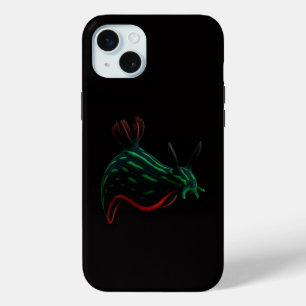 Black 4 Luxe iPhone 15 Plus, Neon Sea Slug Mini Case