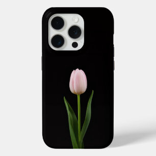 Black 4 Luxe iPhone 15 Pro Blush Pink Tulip Case