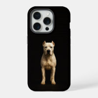 Black 4 Luxe iPhone 15 Pro, Bold Dogo Argentino