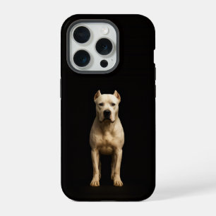 Black 4 Luxe iPhone 15 Pro, Bold Dogo Argentino Pro Case