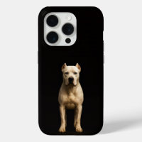 Black 4 Luxe iPhone 15 Pro, Bold Dogo Argentino