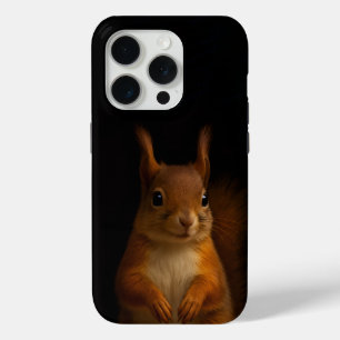 Black 4 Luxe iPhone 15 Pro Case-Mate, Red Squirrel iPhone 15 Pro Case