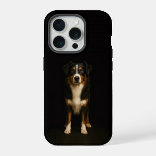 Black 4 Luxe iPhone 15 Pro Mate, Aussie Shepherd Case