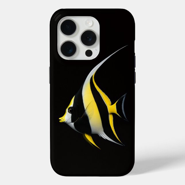 Black 4 Luxe iPhone 15 Pro Mate, Moorish Idol Case-Mate iPhone Case (Back)