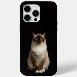 Black 4 Luxe iPhone 15 Pro Max, Birmanese Cat iPhone 15 Pro Max Case