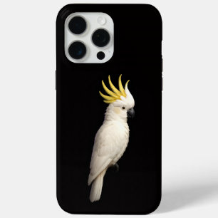 Black 4 Luxe iPhone 15 Pro Max, Crested Cockatoo iPhone 15 Pro Max Case