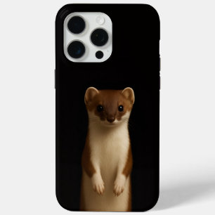 Black 4 Luxe iPhone 15 Pro Max, Elegant Weasel iPhone 15 Pro Max Case