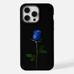 Black 4 Luxe iPhone 15 Pro Max, Midnight Blue Rose Max Case