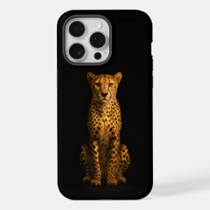 Black 4 Luxe iPhone 15 Pro Max, Sleek Cheetah Max Case