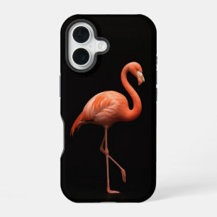 Black 4 Luxe iPhone 16 Case-Mate, Pink Flamingo Case