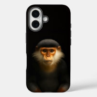 Black 4 Luxe iPhone 16 Case-Mate, Red Douc Langur