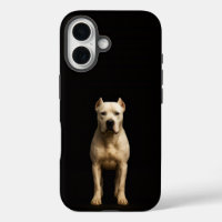 Black 4 Luxe iPhone 16 Mate, Bold Dogo Argentino