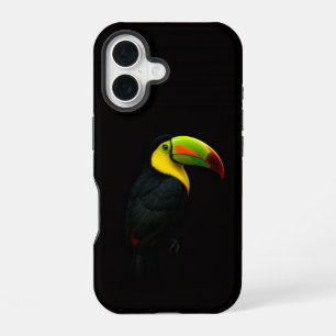 Black 4 Luxe iPhone 16 Mate, Keel Billed Tucan Case