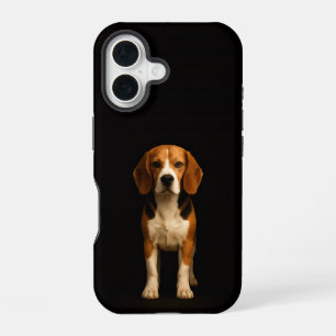 Black 4 Luxe iPhone 16 Mate, Kind Beagle Case