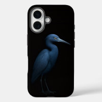 Black 4 Luxe iPhone 16 Mate, Little Blue Heron
