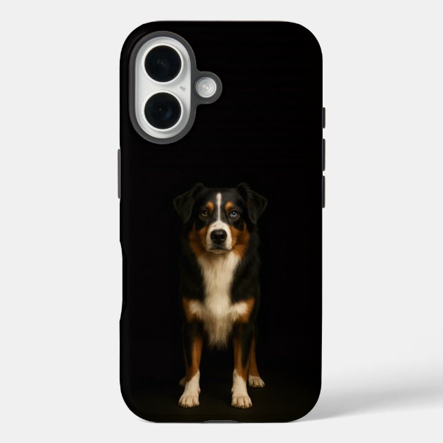 Black 4 Luxe iPhone 16 Mate, Wise Aussie Shepherd  Case-Mate iPhone Case (Back)