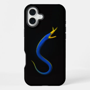 Black 4 Luxe iPhone 16 Plus, Blue Ribbon Eel Plus Case