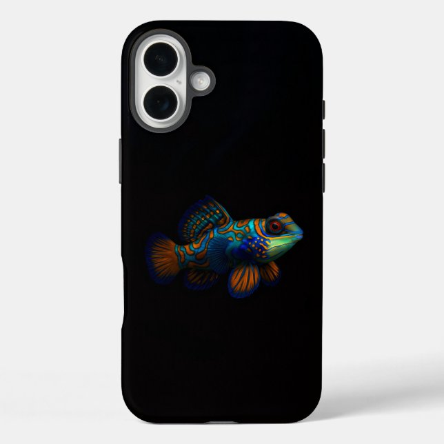 Black 4 Luxe iPhone 16 Plus, Dragonet Mandarin Case-Mate iPhone Case (Back)