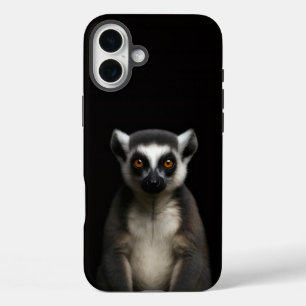 Black 4 Luxe iPhone 16 Plus, Gentle Lemur Plus Case