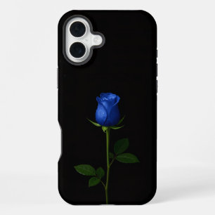 Black 4 Luxe iPhone 16 Plus, Midnight Blue Rose Plus Case