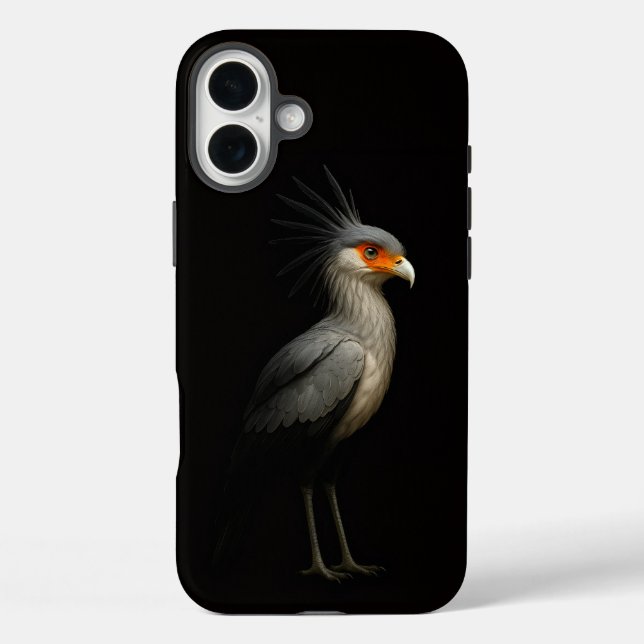 Black 4 Luxe iPhone 16 Plus, Secretarybird Case-Mate iPhone Case (Back)