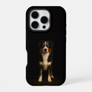 Black 4 Luxe iPhone 16 Pro, Aussie Shepherd Dog Pro Case
